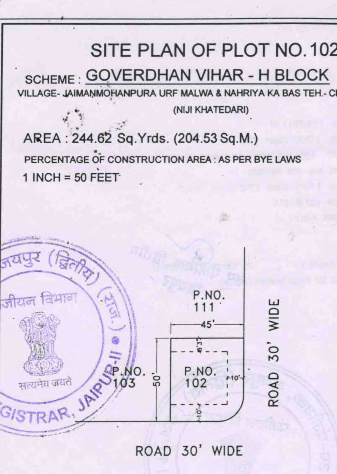 JDA Approved Corner Plot for Sale in Tonk Road Jaipur-Tonk Road-Jaipur